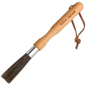 Redecker 037892511143 Natural Pig Bristle Espresso Maker Brush With Oiled Beechwood Handle Narrow Brus