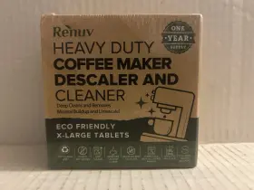 Renuv 860003401194 Heavy Duty Coffee Maker Descaler And Cleaner Eco Friendly X-large Tablets