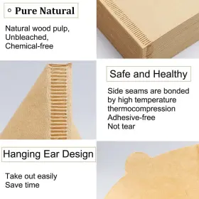Rwd-ccf-v02-200 Revelook Cone Coffee Filters Size 02 200 Count 1-4 Cups Unbleached Natural Brown V02 Dis #3