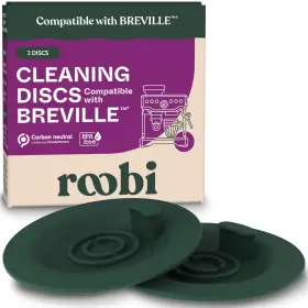 Roobi 850058451244 Espresso Cleaning Disc Compatible With Breville. 54mm Backflush For Dis