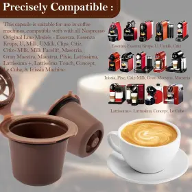 Rugam 768592403738 Reusable Espresso Capsules Refillable Coffee Pods - Capsule Filter Com #2