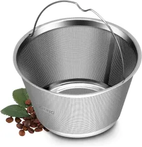 Ruoying 414731133968 4-5 Cup Reusable Permanent Basket Coffee Filters Perfect Fit For Mr Maker