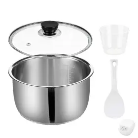 Rxzhzym 765452922873 5.5-cup Stainless Steel Inner Pot - Compatible With Tiger Jbv-a10u Model. Made O