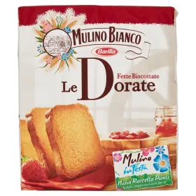9141044149188750 Saeco Mulino Bianco Inch Le Dorate Fette Biscottate 36 Count - Golden Rusks