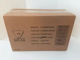 Safeway 021130275571 Case Of #4 Cone Natural Paper Coffee Filters 12 Boxes 480 Total