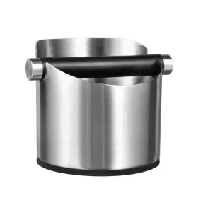 Santow 729843276389 Large Size Coffee Knock Box Stainless Steel Construction Black Espress