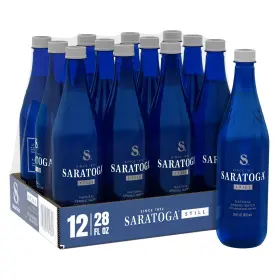 Saratoga 070960951605 Spring Water Bottles 12 Pack Still Bottled 28 Fl Oz Of