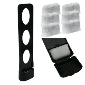 W0191 Savebuy Water Filter Holder With 6pcs Replacement Charcoal Filters Compatible