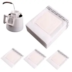 22382334 Saycker 50pcs Coffee Filter Paper Bag Portable Hanging Ear Drip Single White