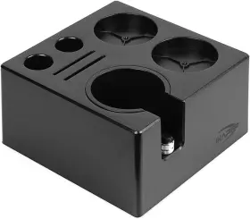 Sccodyero 711181577877 Espresso Tamper Station Black Tamping Plastic Coffee Stand Port