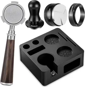 Shanson 712746508213 Espresso 5-piece Accessories Kit 51mm Compact Tamper Set