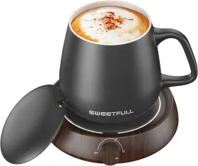 Shenzhen Caotu Technology Co. Ltd. 313089436401 Sweetfull Mug Warmer For Coffee And Tea Set With Lid Coff