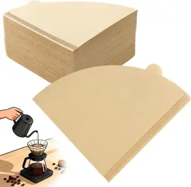 Sileasncei 313114812897 200 Count V02 Coffee Filters Natural Unbleached Cone Filter Paper For H