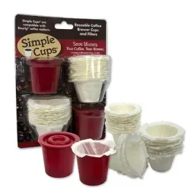 Simplecups 656103009794 Reusable Coffee Kcupsset Of 2 With Disposable Filters Compatible Keurig P
