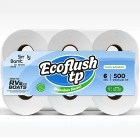 Simply Bambu 628942305719 Rv And Camper Septic-tank Safe 500 Sheets 6 Rolls Quick-dissolving B