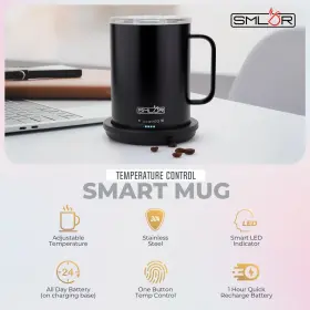 Smldr 610452403528 Pro Heated Mug 14 Oz Smart Self-heating Adjustable Temperature #2