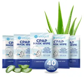 0o-j6ts-c50i Snugell Unscented Cpap Mask Wipes 40ct Travel Pack Lint-free Alcohol-free Aloe Vera Safe
