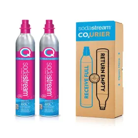 Sodastream B09bnxmhg1 Co2 Gas Refill Pack - 2 Cylinders Pink Cqc System Use To Return