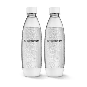 B09v1m3yc5 Sodastream 1l Twin Pack Slim Bottle White Dishwasher Safe