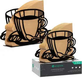 Songtaste 974482113166 2 Pcs Coffee Filter Holdercoffee Paper Storage Container