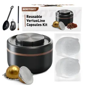 Cof-01 Sootozy Reusable Vertuo Pods Kit For Nespresso Capsule