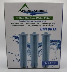 Cmf001a Spring Source 3-pack Coffee Machine Water Filter For Jura Blue