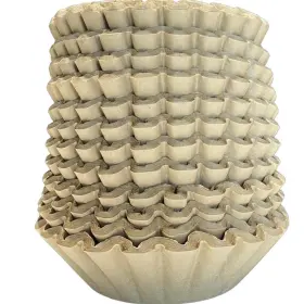 Stay Smart Way 082056424818 Natural Unbleached Brown Biodegradable Extra Large Coffee Filters 10 12 13