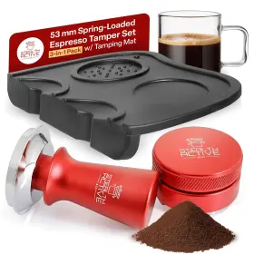 Stealthactive&co 198715896862 53mm Espresso Tamper Set 3 In 1 Inch Springloaded 54mm Filter Compatible Dist