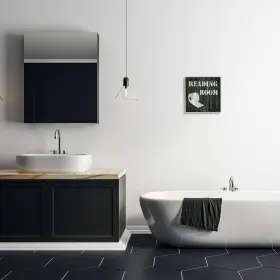Stupell Industries 196216010817 Reading Room Phrase Rustic Bathroom Designed By Carol Robinson Gray Framed #2