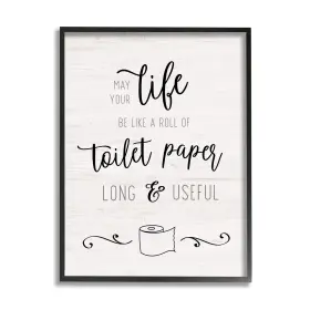 Stupell Industries 196216295054 Life Like Roll Long And Useful Phrase Designed By Natalie Carpentieri Black