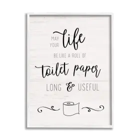 Stupell Industries 196216295153 Life Like Roll Long And Useful Phrase Designed By Natalie Carpentieri White