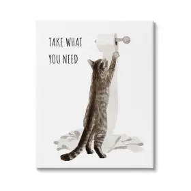 Stupell Industries 197081476302 Take What You Need Cat Canvas Wall Art Design By Ziwei Li