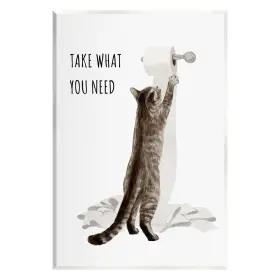 Stupell Industries 197081476487 Take What You Need Cat Wood Wall Art Design By Ziwei Li