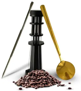 Suneville 860010726426 Wdt Tool With 8 Needles 0.4mm Espresso Distribution Set Art Pen And Spoon