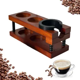 Sungaze Coffee 765464937551 Upgraded Wooden Espresso Tamp Station Or 5158mm Accessories Durable Mul