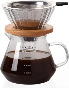 Cp175156 Super-duper Glass Coffee 600ml Maker Made Of High Clear