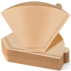 Syeiouc 635407335631 100 Premium Cone Coffee Filters #4 Unbleached 8-12 Cup Disposable