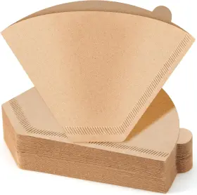 Syeiouc 744110801620 100 Count Coffee Filters #4 Premium Cone 8-12 Cup Unbleached Na
