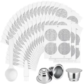 Tanlade Dia-tanlade-488 300 Pcs Reusable Espresso Capsules 2 Refillable Coffee Pods Stainless Steel C