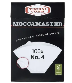 Technivorm 313027322308 Moccamaster #4 White Paper Filters 100-count Per Box