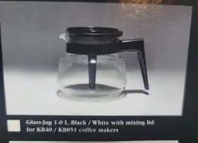 Technivorm 313111469469 1 L Glass Carafe For Kbg Brewers Clear/black