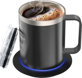 Technology 726084326026 Self Heating Coffee Mug 12oz Heated With 10hrs Auto Shut Off 131 Beverage C