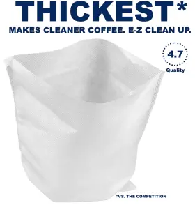 Tezpak 760939398837 50 Pack Cold Brew Coffee Filters 12 Inch X 13 With Leading M #3