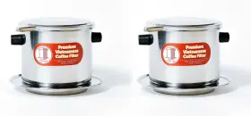 43219-18316 Thang Long 2 Pack Vietnamese Coffee Filter Brewer. Great For Travel And Camping 11oz Large
