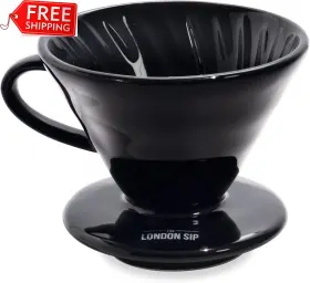 Cd2-b The London Sip Ceramic Coffee Dripper Pour Over Maker Slow Brewing Acces