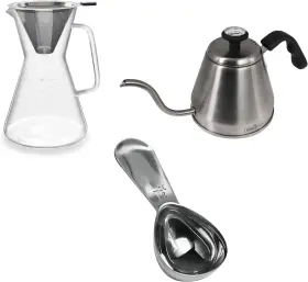 Lsk002-s The London Sip Pour Over Coffee Maker Set Includes Stainless Steel