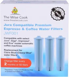 Jwf001 The Wise Cook Jura Compatible Premium Espresso And Coffee Water Filters -jwf001 3 Pack