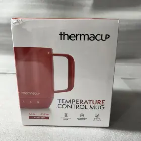 Tm110cuprdche1231558 Thermacup Premium Self-heating Temperature Controlled Cherry Red Coffee Mug