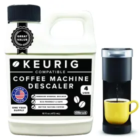 Tk0113 Tillbrook Coffee Machine Descaler - 1 Year Supply Concentrated For Keurig 16
