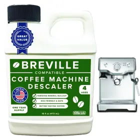 Tk0115 Tillbrook Breville Espresso Machine Descaler - 16 Oz 1 Year Supply 4 Uses